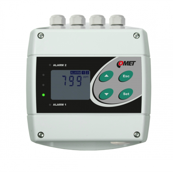 H5324 snímač a regulátor koncentrace CO2 0-2000ppm, výstupní relé a RS232