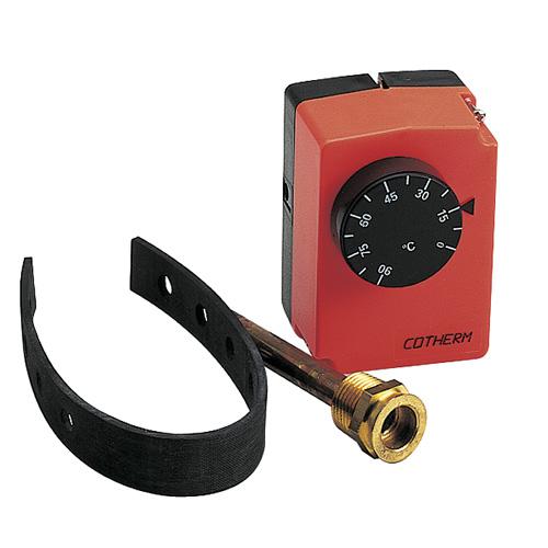 THAH 3001 0+90° příložný kapilárový termostat 100mm